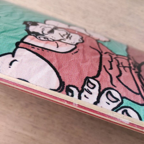 Skateboard collectible 7 ply wood with Raw Steel design like new