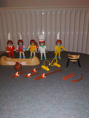 Playmobil Lyra 1974 Indians used, pack