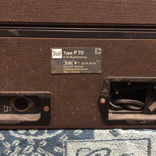 Dual vintage record player used, not working
