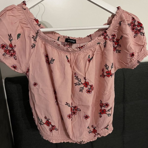 Terranova summer short blouse top like new, size S, pink floral