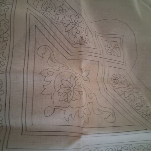 Stamped embroidery square 90×90, new