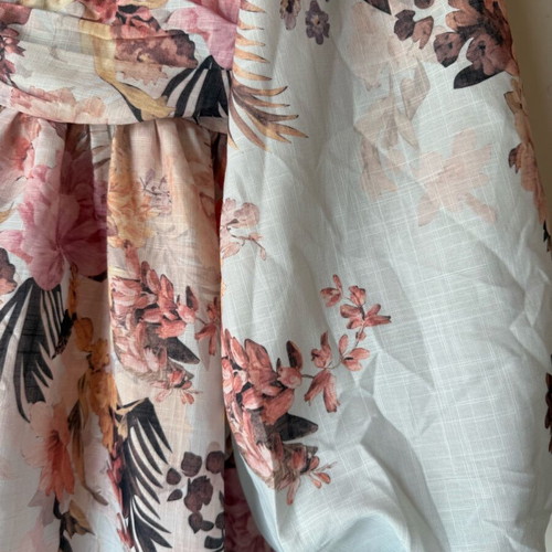 Floral dress new, multicolored with turquoise details