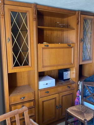 Solid wood furniture used, in good condition