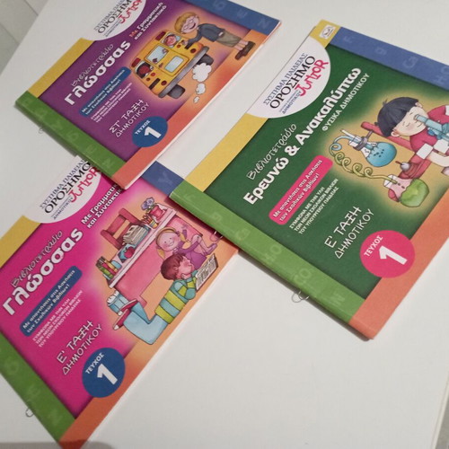 School textbooks for 4th grade used, language and math with bonus notebooks