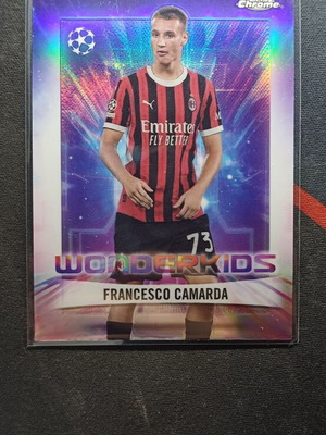 Topps Chrome UEFA Club Competitions 2024/25 Francesco Camarda Wonderkids card like new