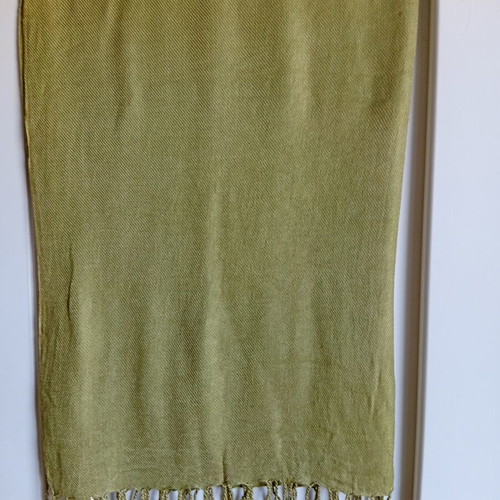 Cotton pashminas scarves, fuchsia and olive green