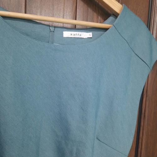 Kaffe dress like new, size L, blue-gray color
