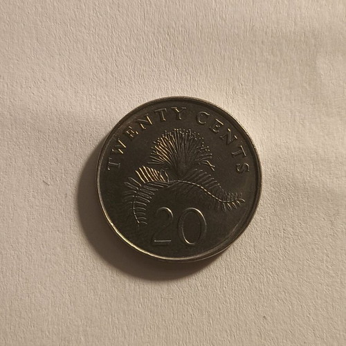 Singapore collectible coins used, set of 5, 10 & 20 cents