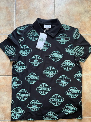 Lacoste T shirt καινούργιο, μέγεθος M, μαύρο