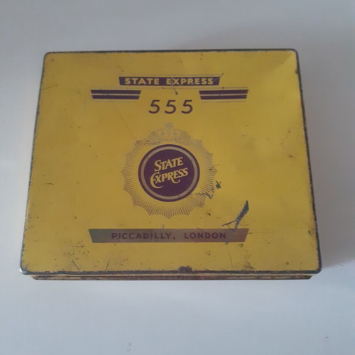 Tin cigarette packaging 555 used