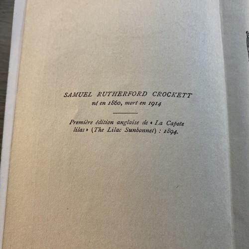 La capote lilas collectible book 1905 used