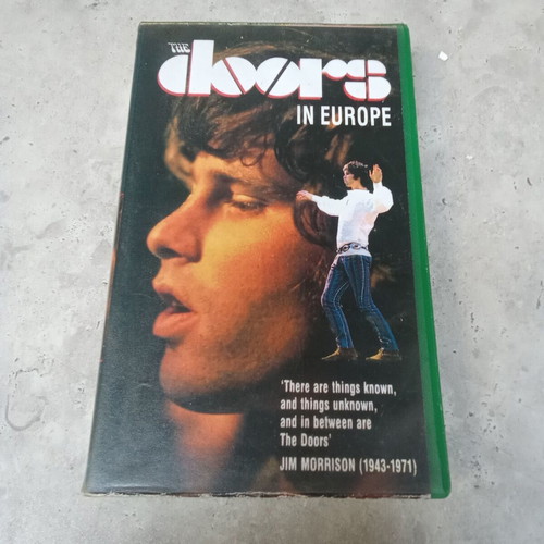 The Doors In Europe VHS tape used, 1980s, Jim Morrison