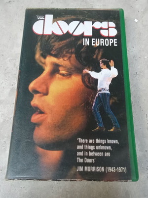 The Doors In Europe VHS tape used, 1980s, Jim Morrison
