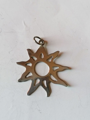 Silver 925 pendant pierced sun new