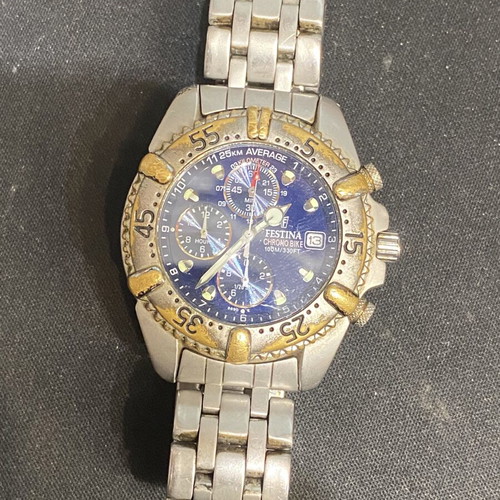 Festina Chrono Bike 8890 wristwatch used, chronograph 100m