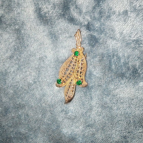 Silver brooch used, old with clasp damage