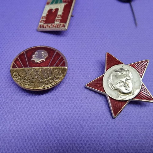 Socialist era badges like new, set of 21 pieces