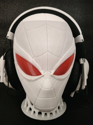 Spiderman headphones stand and desk decoration 3D printed PLA made to order