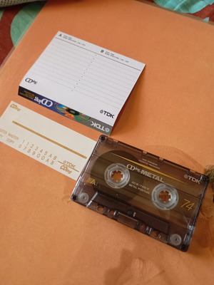 TDK CDing 74 Metal cassette used with original inserts
