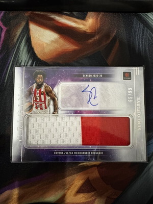 2025-26 Origins Euroleague Semi Ojeleye Patch Auto card, like new