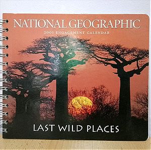 NATIONAL GEOGRAPHIC - LAST WILD PLACES 2001 ENGAGEMENT CALENDAR