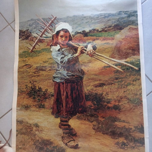 Vintage collectible poster Grande Maestri series used