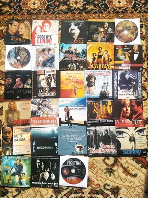 Pack of 48 used DVD movies with subtitles