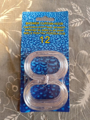 Shower curtain hooks new pack of 12 pieces