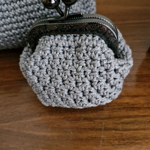 Wallet gray handmade new