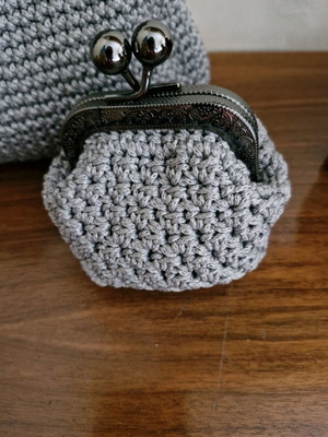 Wallet gray handmade new