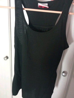 Athletic tank top used, black, size M Terranova