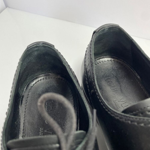 Louis Vuitton men's elegant leather shoes used, size 42, black