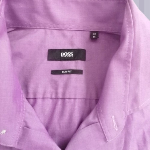 Hugo Boss shirt like new, purple-pink, size 41 EU