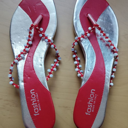 Red slippers new size 41