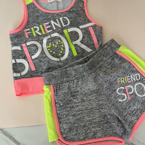 Sportswear set for 5 years old like new, grey and pink