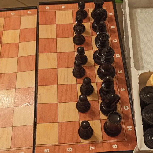 Shess & Checkers Deluxe used, large size chessboard 36x36 cm