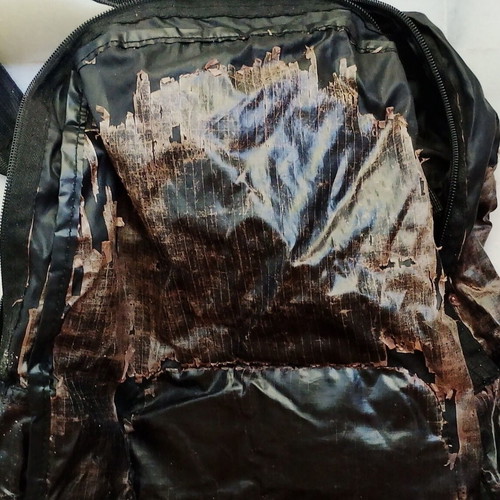 Travel Blue foldable backpack used, black, 15 liters