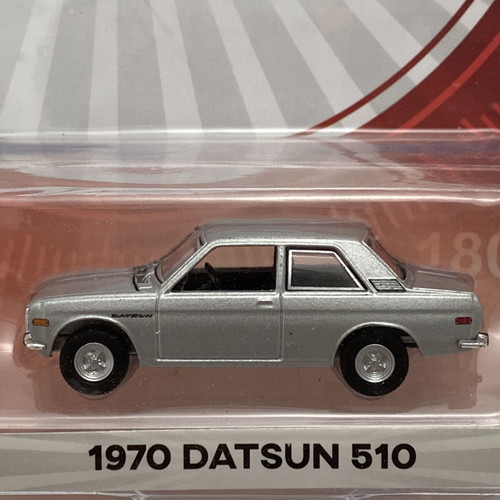 1970 Datsun 510 Silver Greenlight Tokyo Torque 1:64