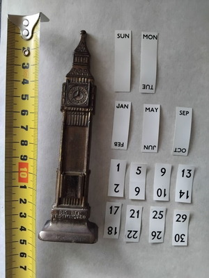 Big Ben ημερολόγιο perpetual calendar μεταχειρισμένο συλλεκτικό