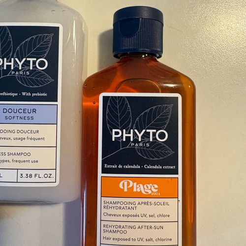 Phyto shampoo travel size set new, 3 bottles 100 ml