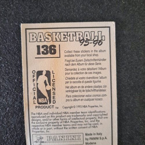 Panini NBA sticker used Larry Johnson 1995-96