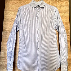 Αντρικό ριγέ πουκάμισο με γιακά  XSmall Slim Fit Premium Cotton