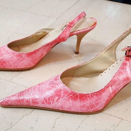 Smart Cronos pumps used, size 39, pink knitter leather