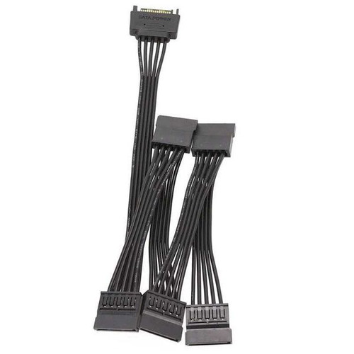 SATA power cable splitter new, 1 to 5 SATA connectors