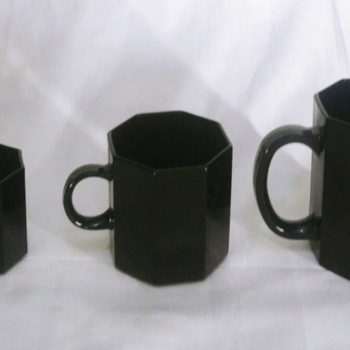 Arcoroc Octime Opaline France 80' espresso cups set of 6 like new