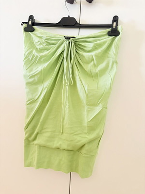 DKNY strapless top used, medium, light green