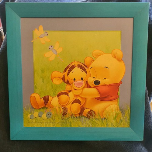 Disney wooden frames 40x40 cm like new, set of 2 from Holland