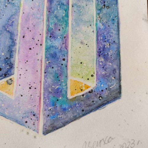 Watercolor painting Impossible Elements 1 new