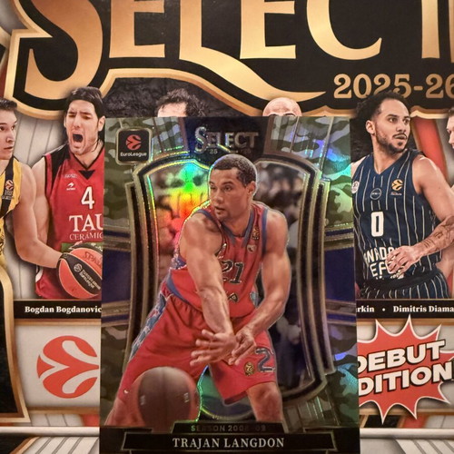 Milos Teodosic and Trajan Langdon basketball cards like new
