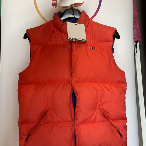 Napapijri reversible vest like new, size S/M, blue and orange